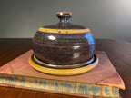 Studio Pottery Cheese Cloche with Glass Knob