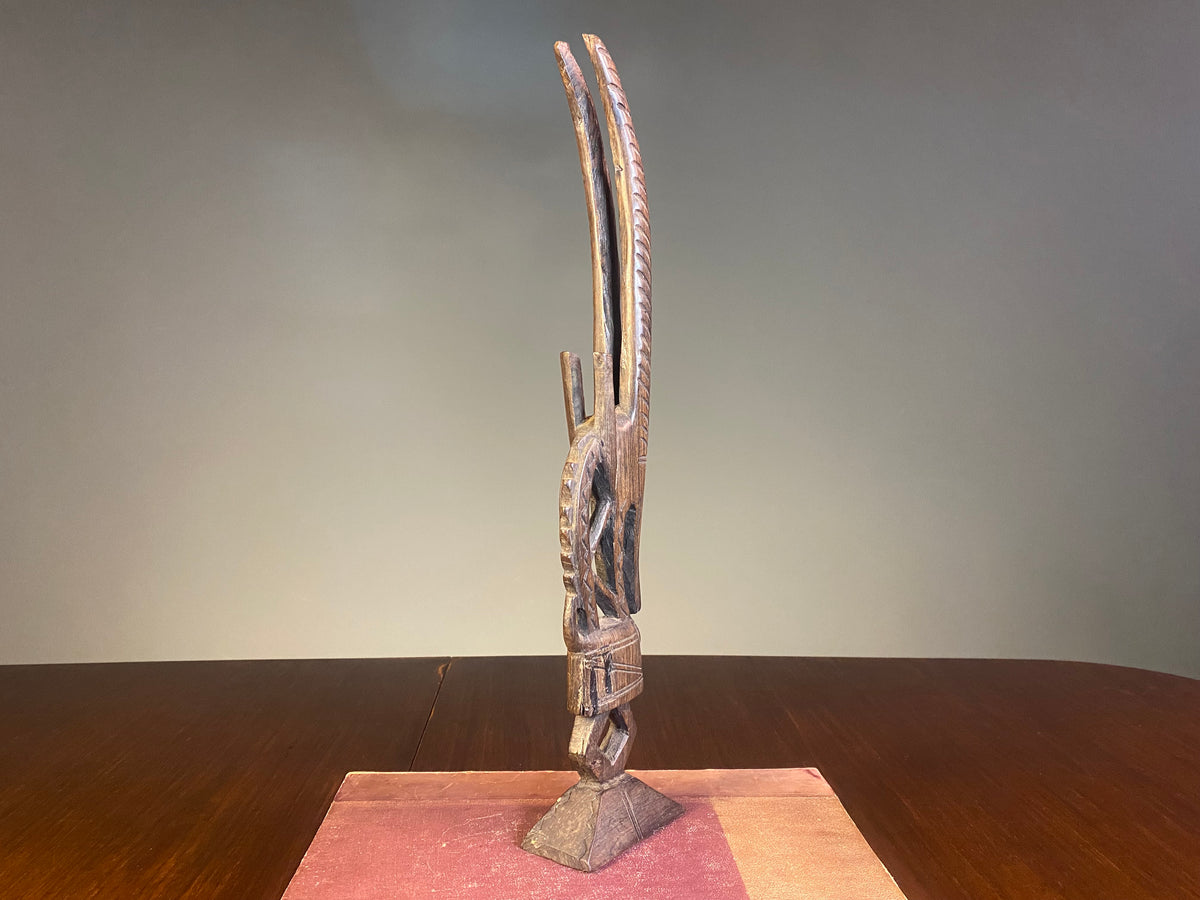 Carved Wooden Antelope Sculpture in the Chi Wara Style — product photograph 8
