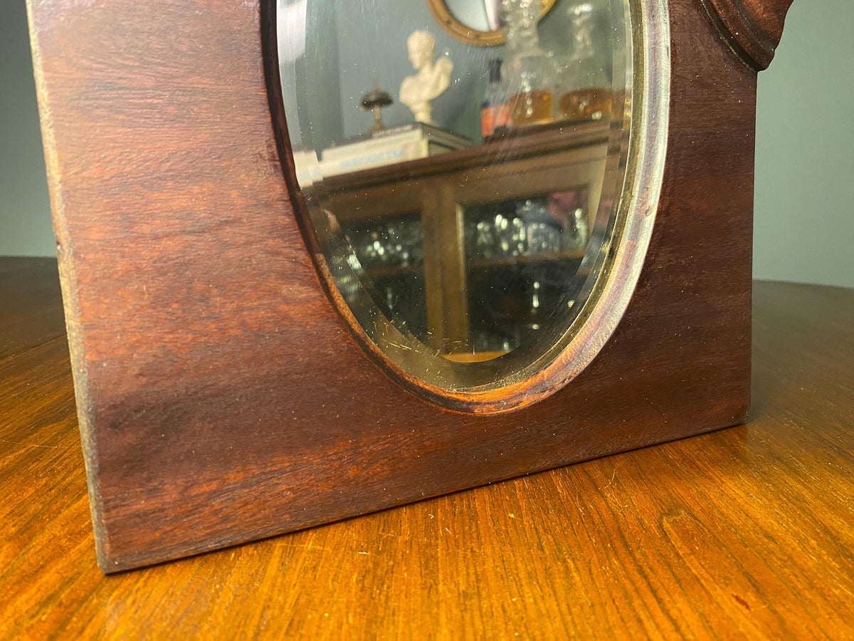 Antique Reclaimed Oval Mirror – 29cm