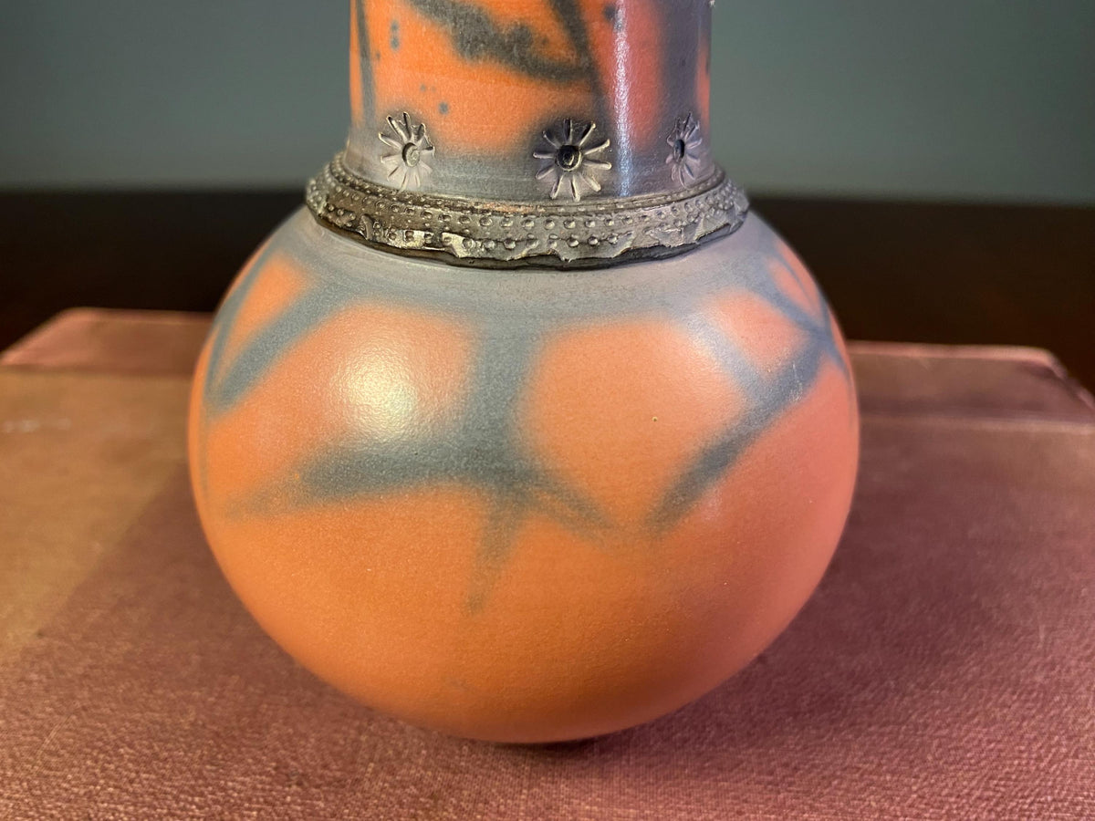 Japanese Raku Studio Pottery Vase