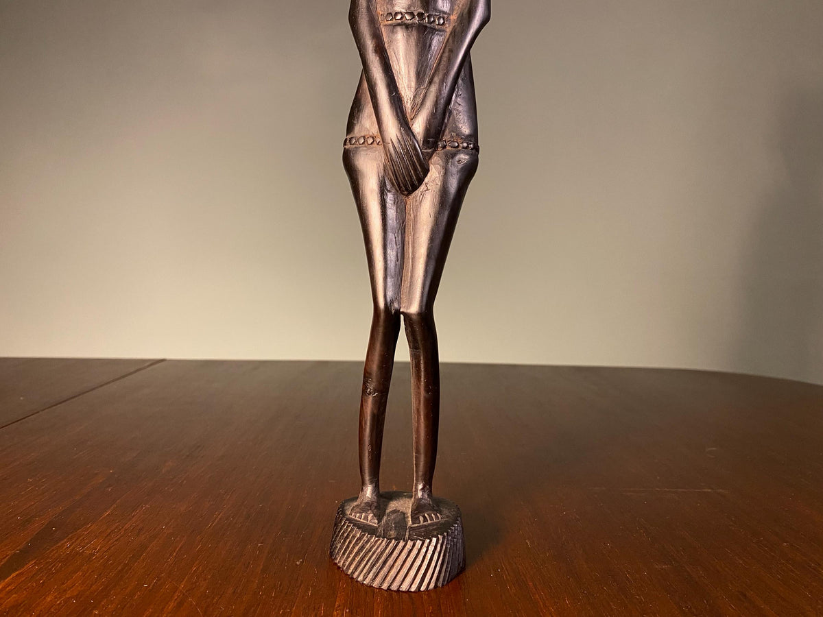 Vintage African Ebony Female Figure