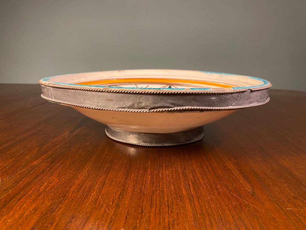 Large Moroccan Safi Pottery Bowl