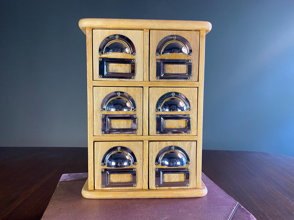Vintage Six-Drawer Apothecary Chest