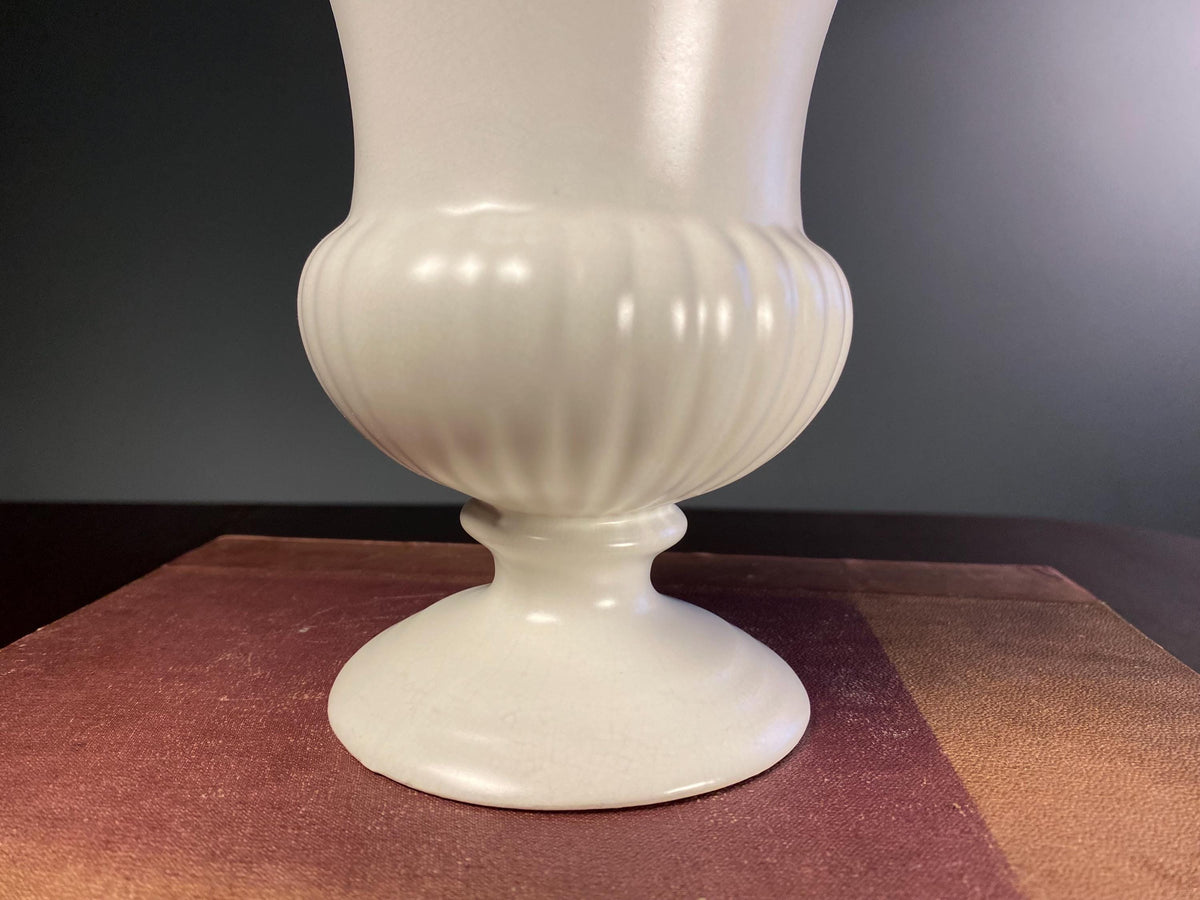 Dartmouth Pottery Cream Pedestal Vase