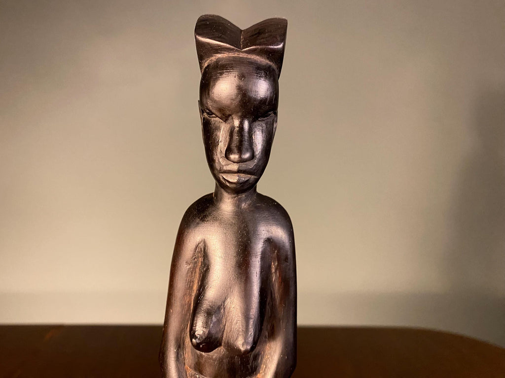 Vintage African Ebony Female Figure