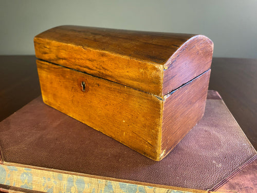19th-Century Wooden Tea Caddy
