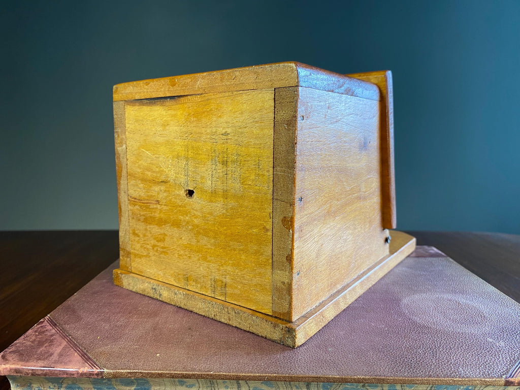 Vintage French Folk Art Salt Box