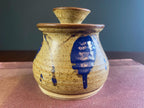 Studio Pottery Wax-Resist Lidded Jar