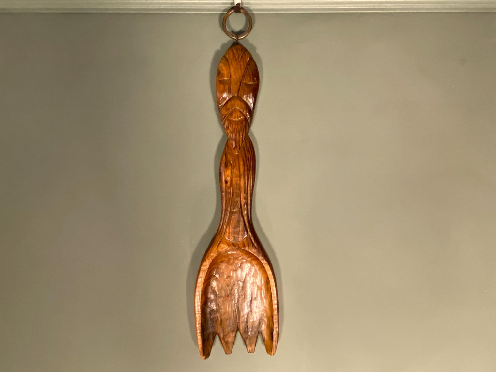 Mid-Century Polynesian-Style Wall Fork