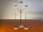Brutalist-Style Iron Candelabra and Pair of Candlesticks — product photograph 7