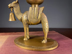 Decorative Brass Camel Vase with Hanging Bells