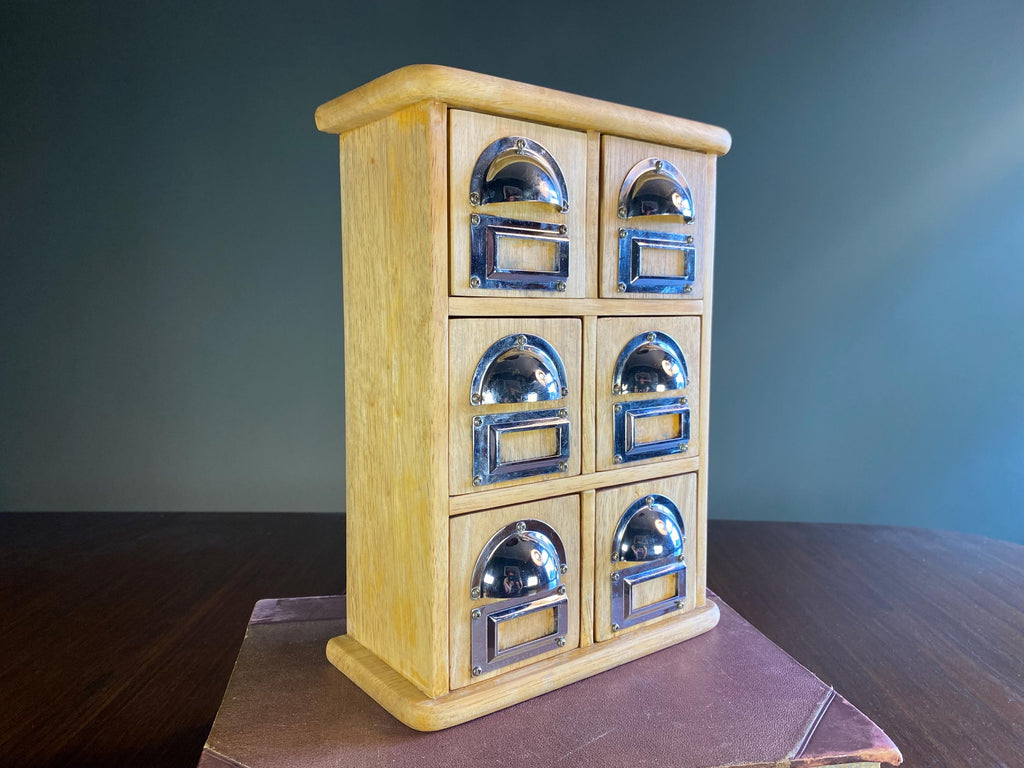 Vintage Six-Drawer Apothecary Chest