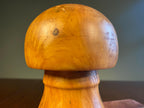 Turned Cherry Wood Mushroom