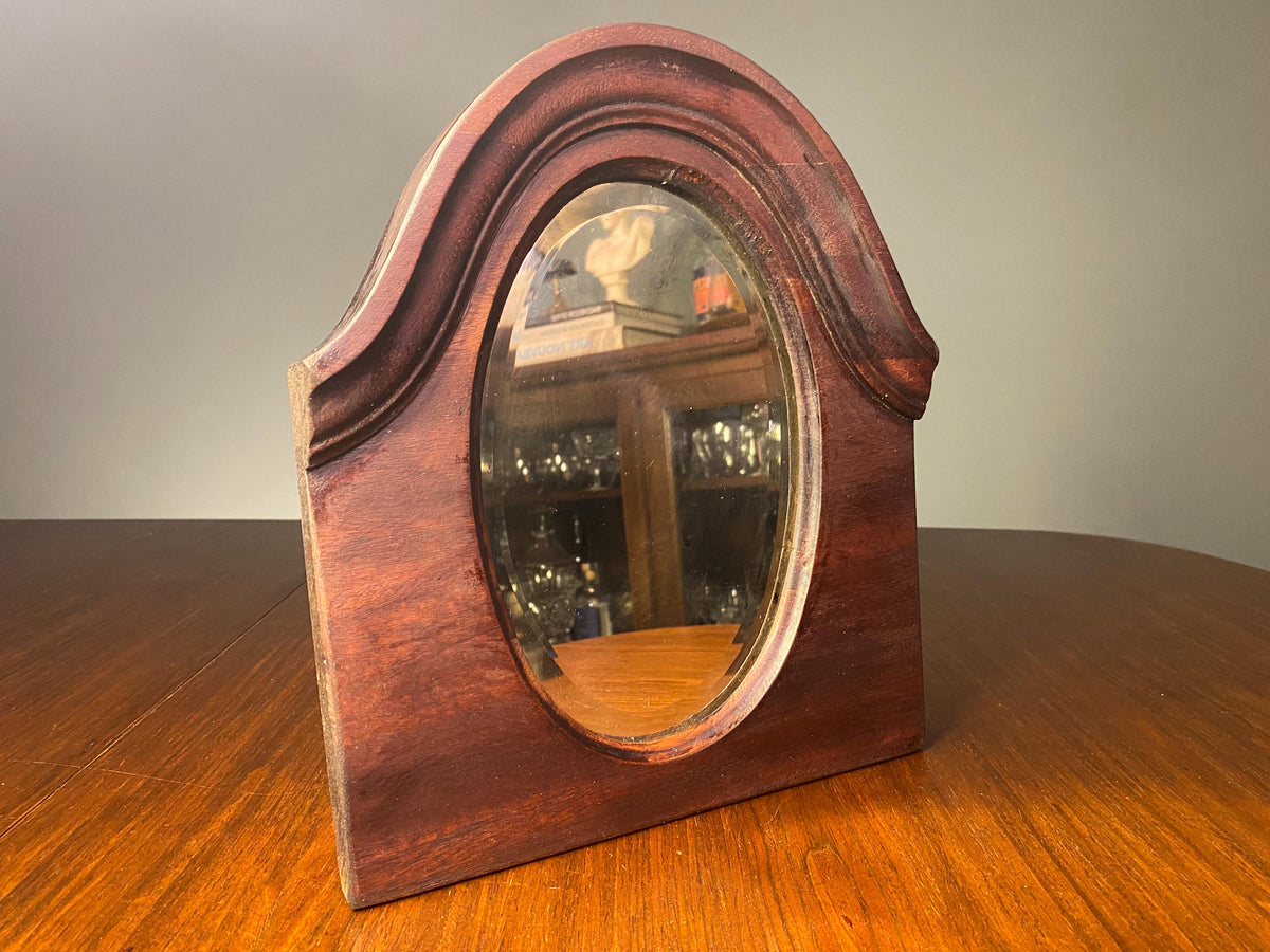 Antique Reclaimed Oval Mirror – 29cm