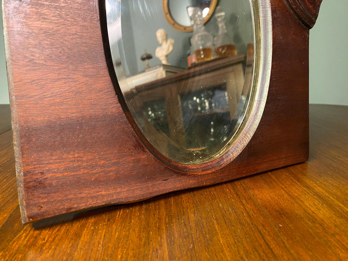 Antique Reclaimed Oval Mirror – 28cm