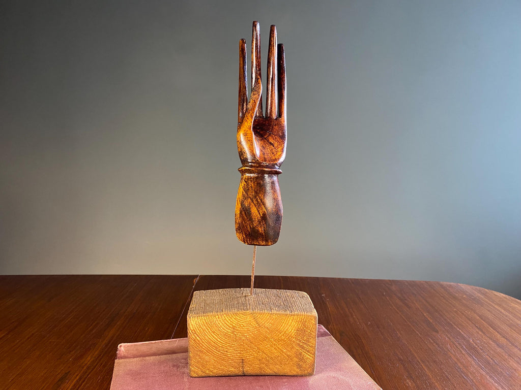 Vintage Carved Buddha Mudra Hand