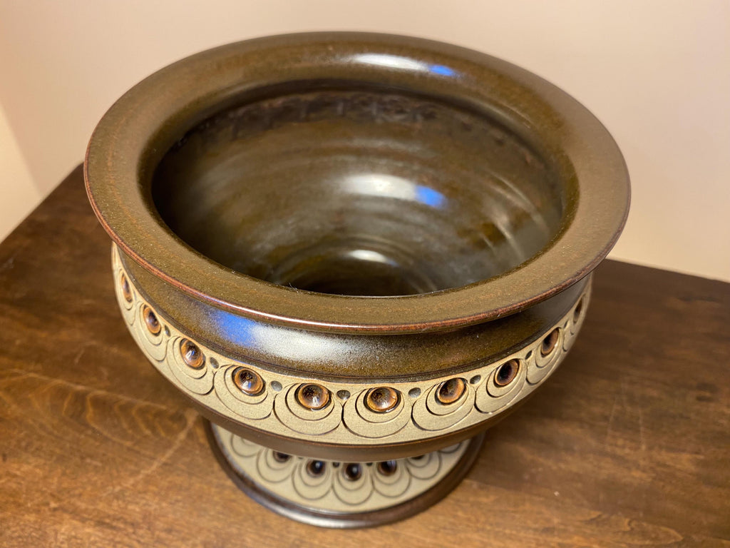 Vintage Jersey Pottery Footed Bowl