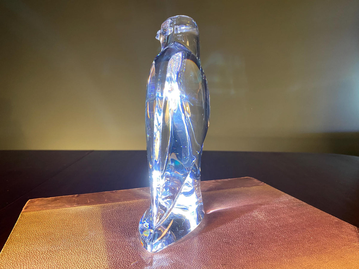 Val Saint Lambert Crystal Bird Sculpture