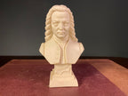 Vintage cast-alabaster bust of Johann Sebastian Bach