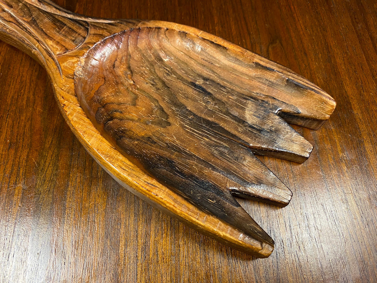 Mid-Century Polynesian-Style Wall Fork