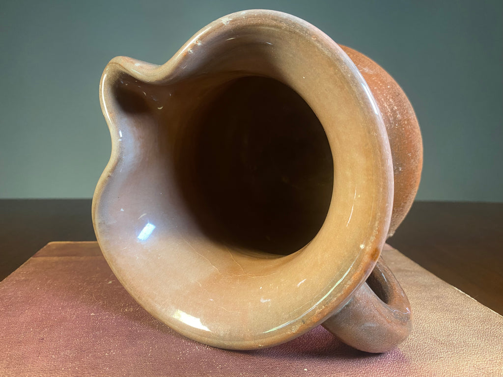 Part-Glazed Terracotta Jug — product photograph 10