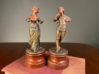 Pair of French Belle Époque Spelter Figures