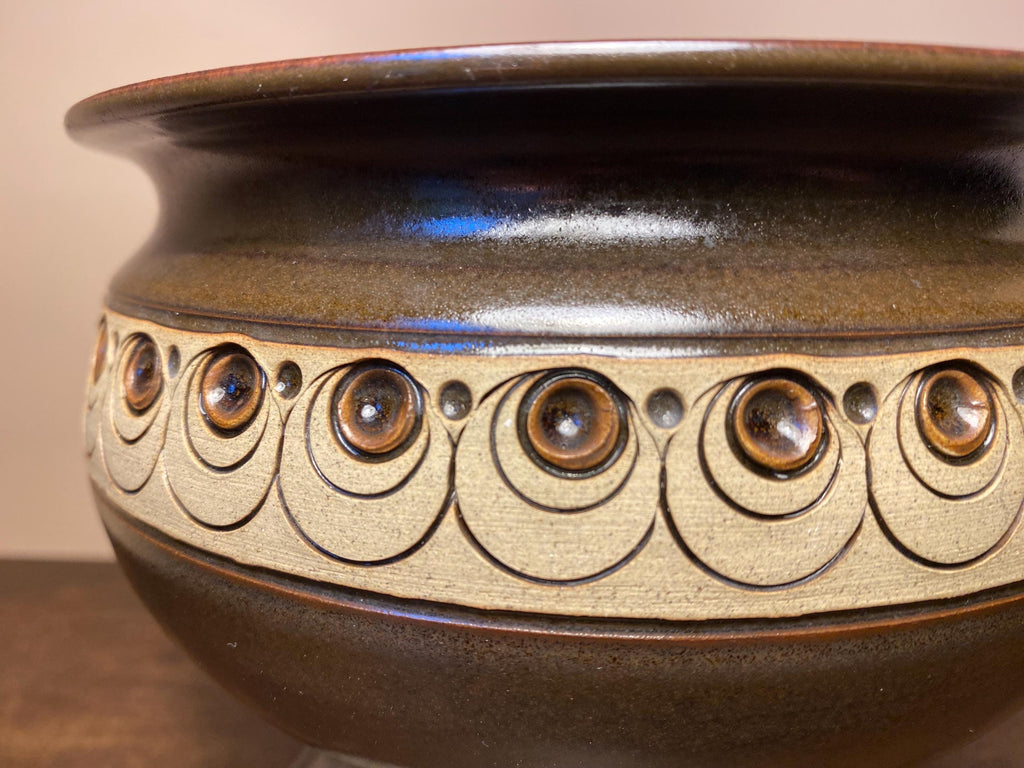 Vintage Jersey Pottery Footed Bowl