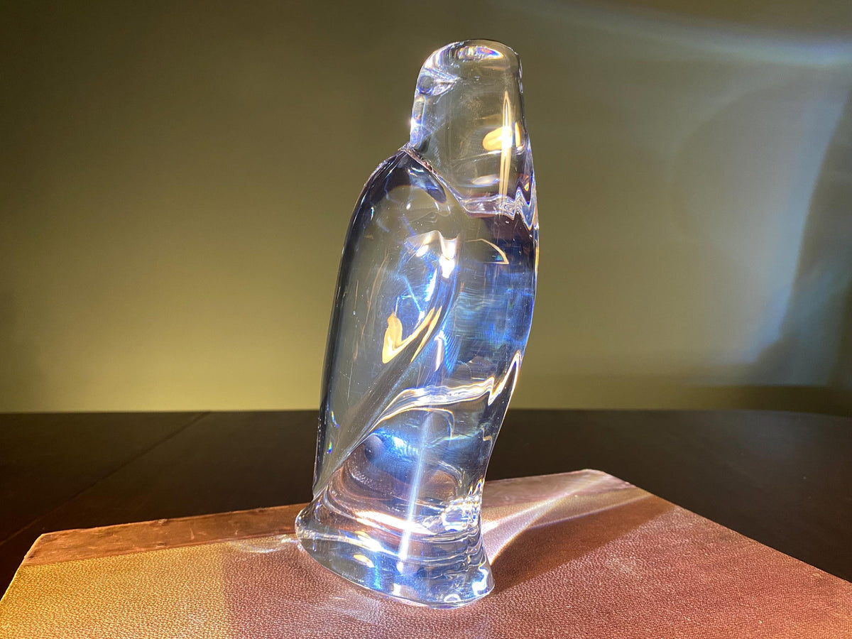 Val Saint Lambert Crystal Bird Sculpture