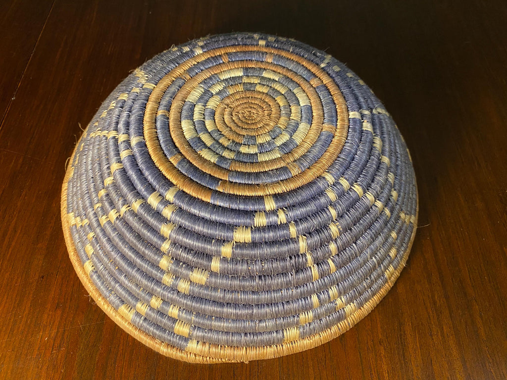 Vintage African Woven Wall Basket