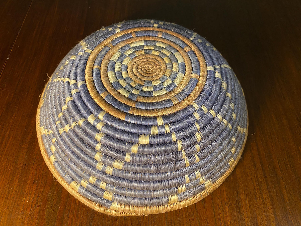 Vintage African Woven Wall Basket
