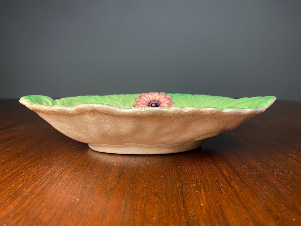 Shorter & Son Majolica Leaf Dish