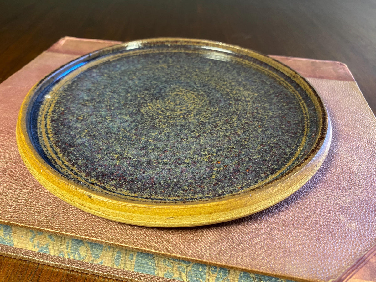 Studio Pottery Cheese Cloche with Glass Knob