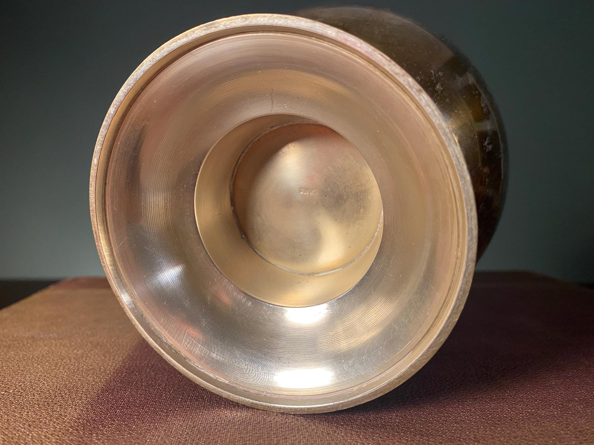 Vintage Indian Silver-Plated Brass Lota