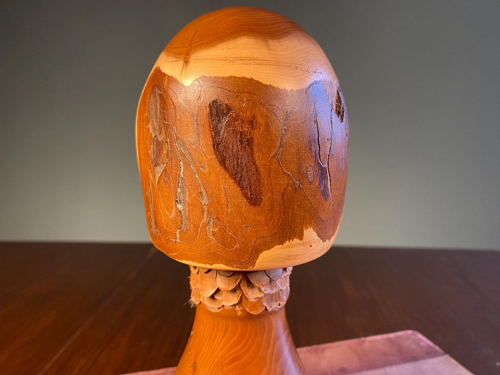 Mid-Century Turned Wood Mushroom