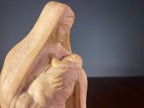 Madonna and Child Figure in Warm Cream Finish