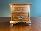 Vintage Inlaid Miniature Chest of Drawers