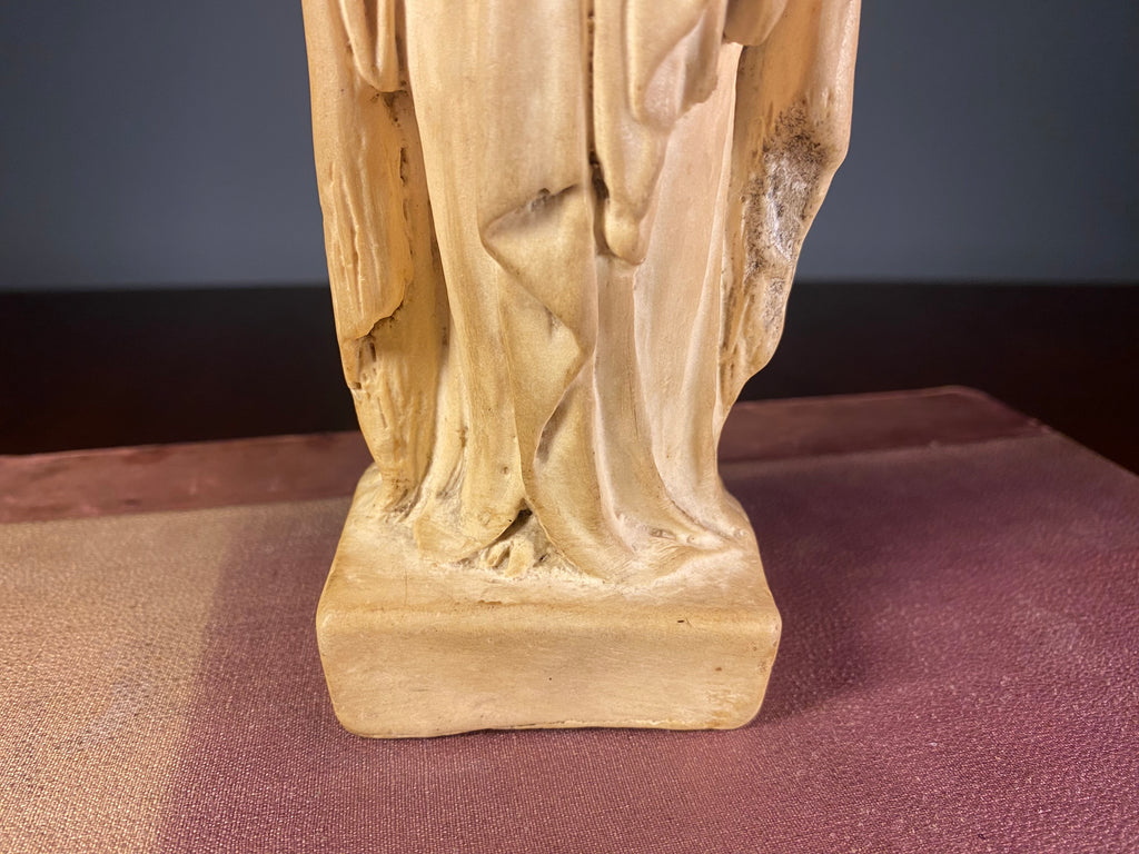 Madonna and Child Figure in Warm Cream Finish