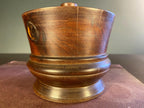 Vintage Turned Wood Tobacco Pot