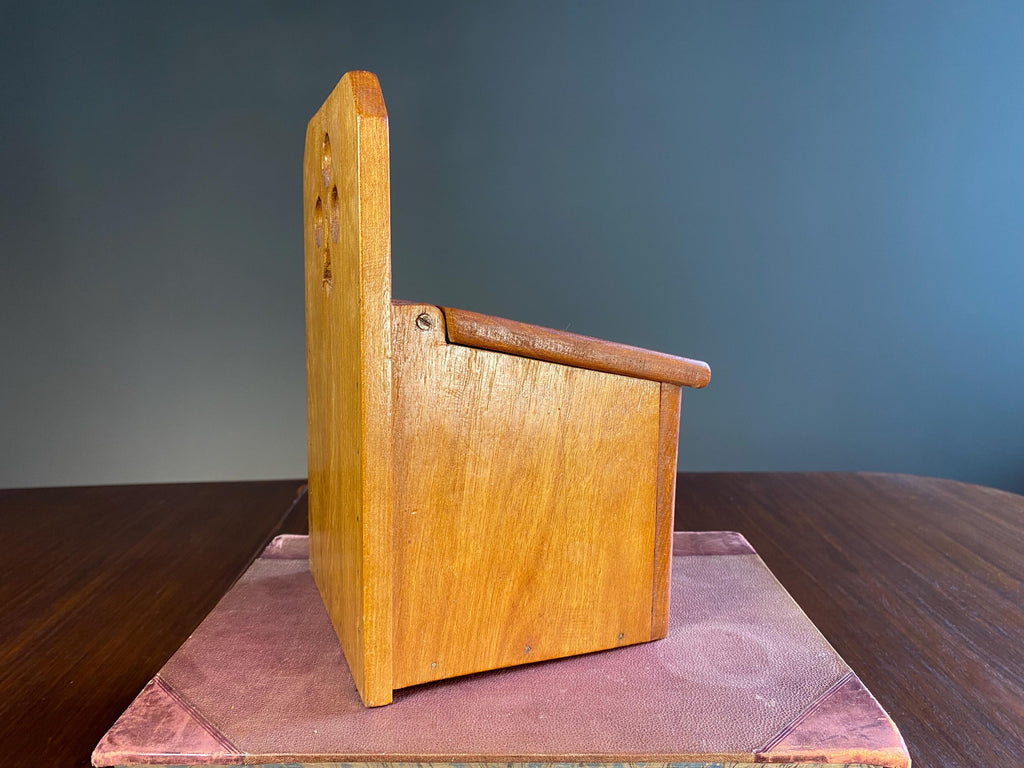 Vintage French Folk Art Salt Box