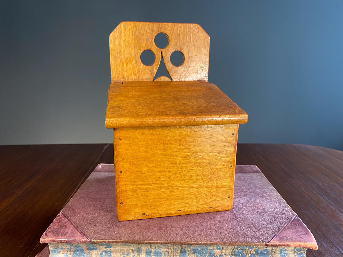 Vintage French Folk Art Salt Box