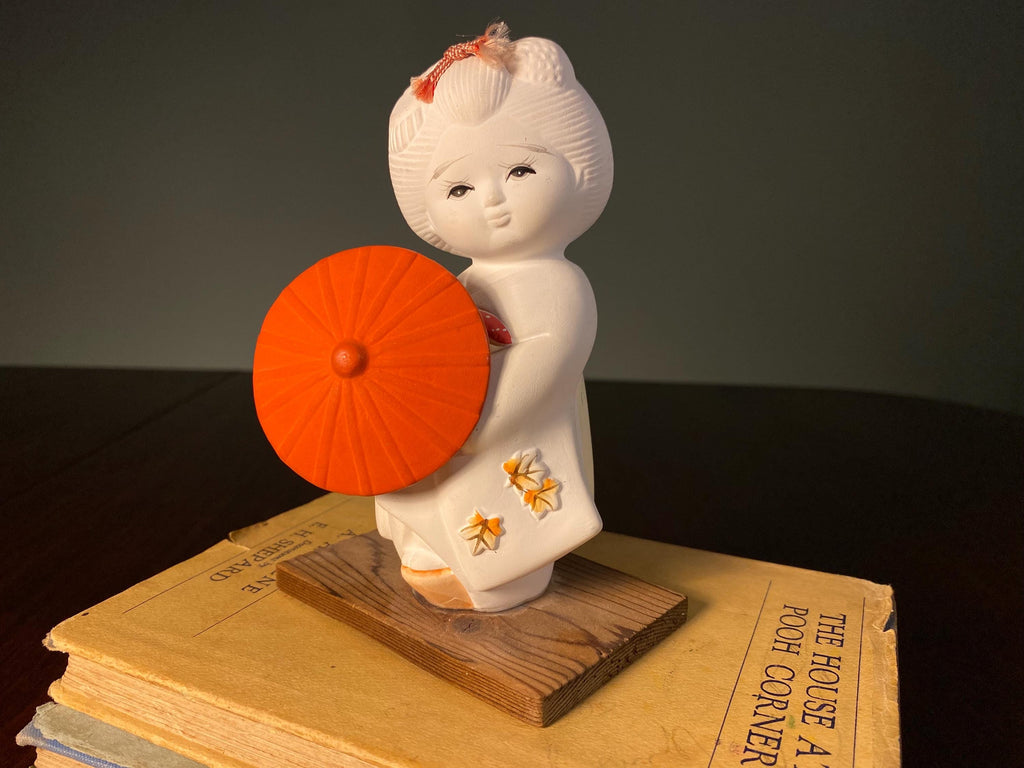 Vintage Japanese Bisque Geisha Figurine
