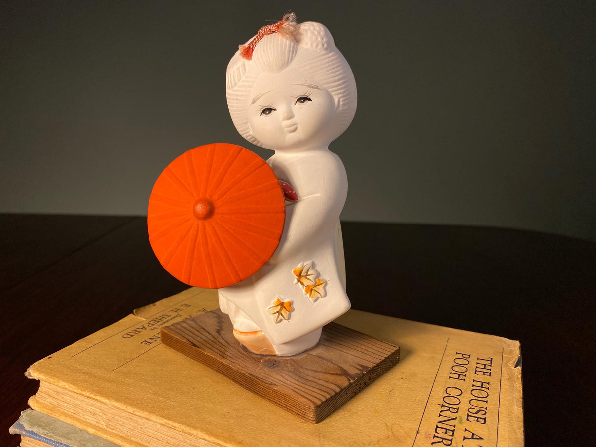 Vintage Japanese Bisque Geisha Figurine