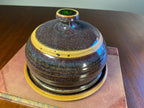 Studio Pottery Cheese Cloche with Glass Knob