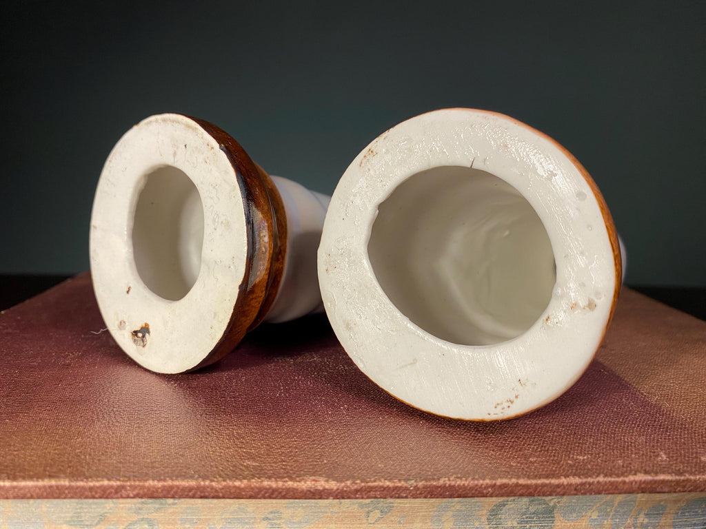 Pair of Mid-Century Polish Ceramic Tusks