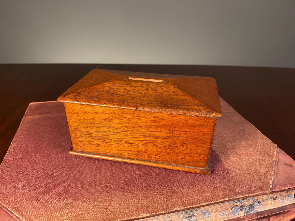 Vintage Wooden Money Box