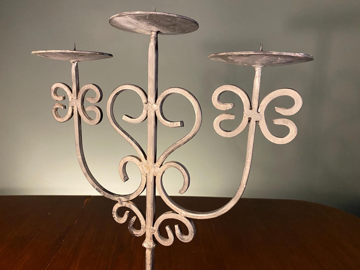 Vintage Wrought Iron Candelabra