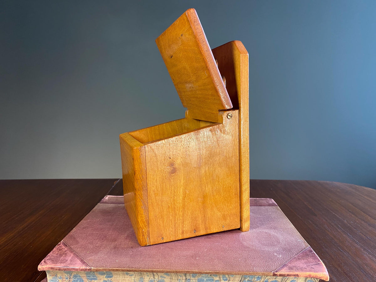 Vintage French Folk Art Salt Box