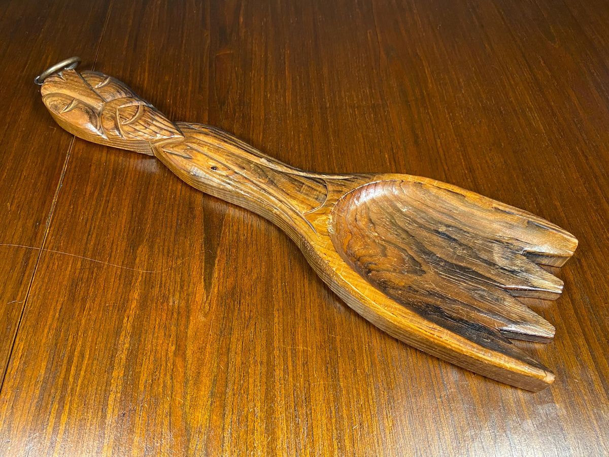 Mid-Century Polynesian-Style Wall Fork