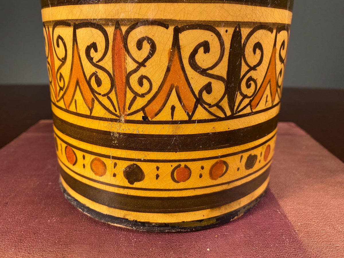 Vintage Moroccan Safi Pottery Vase