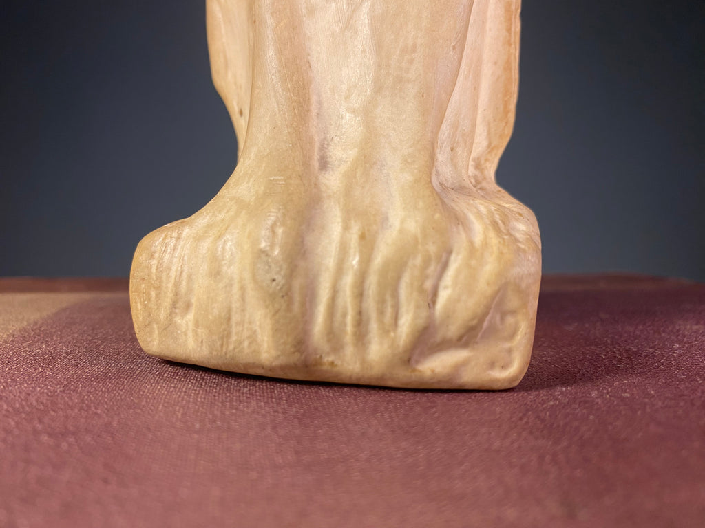 Madonna and Child Figure in Warm Cream Finish